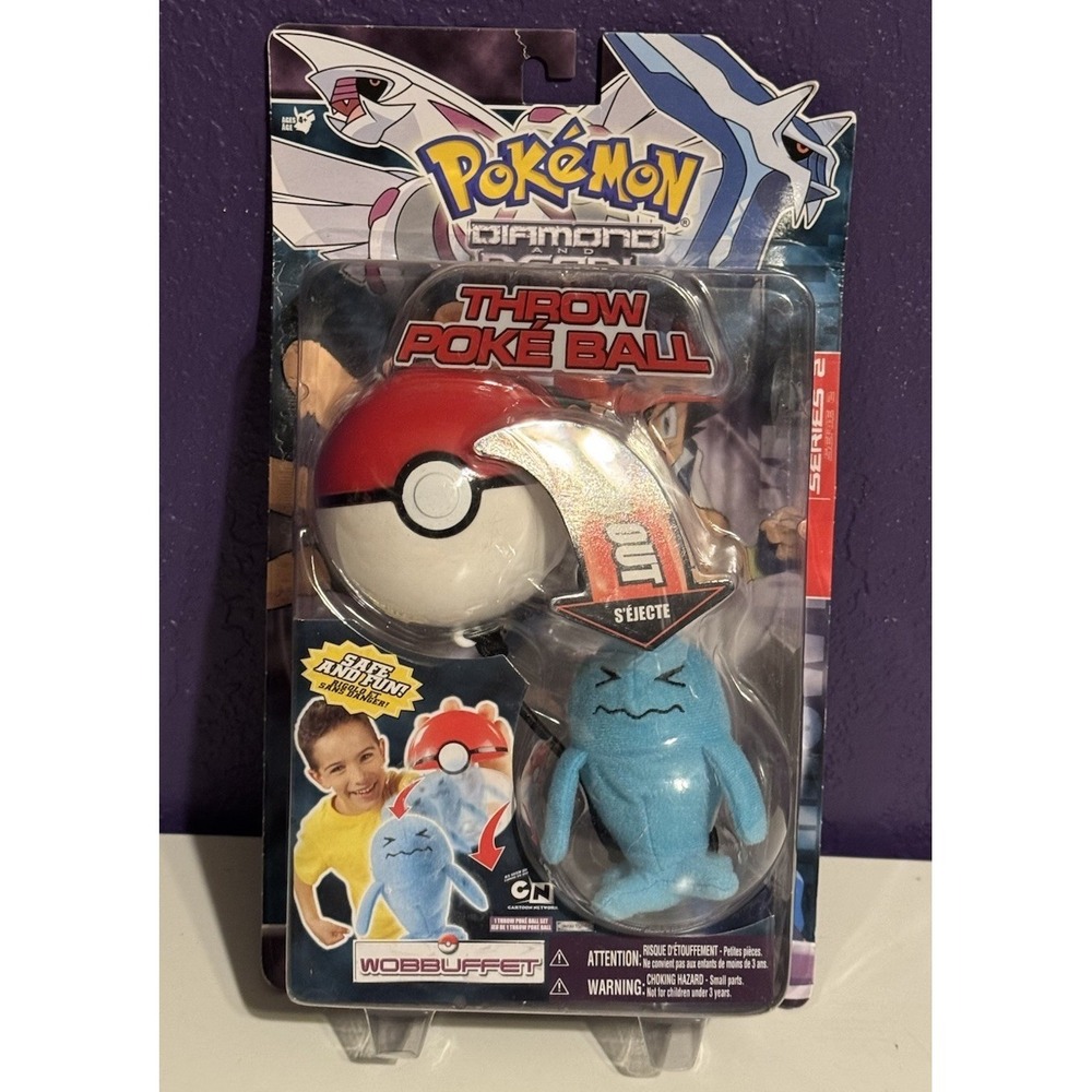 POKEMON Diamond THROW POKE BALL Series 2 Wobbuffet Cartoon Network Sealed 2007